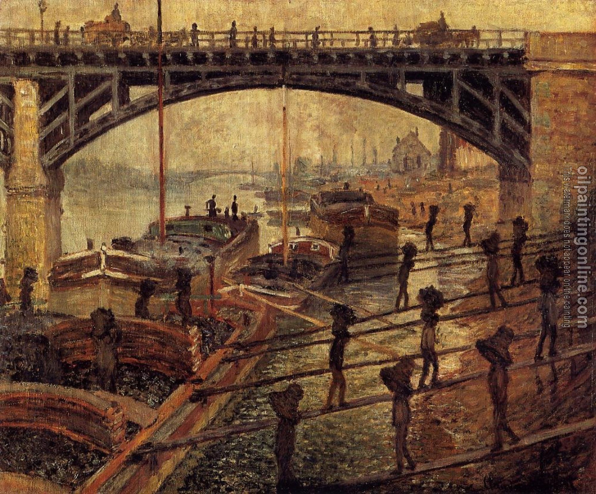 Monet, Claude Oscar - Coal Dockers